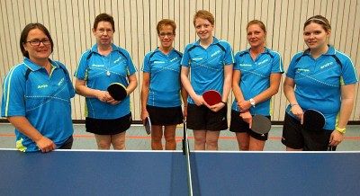 v.l.n.r.: Anja Meyer, Margret Hlubek, Christine Geimer, Leonie Eyl, Sabine Beel, Svenja Ramseger tt damen